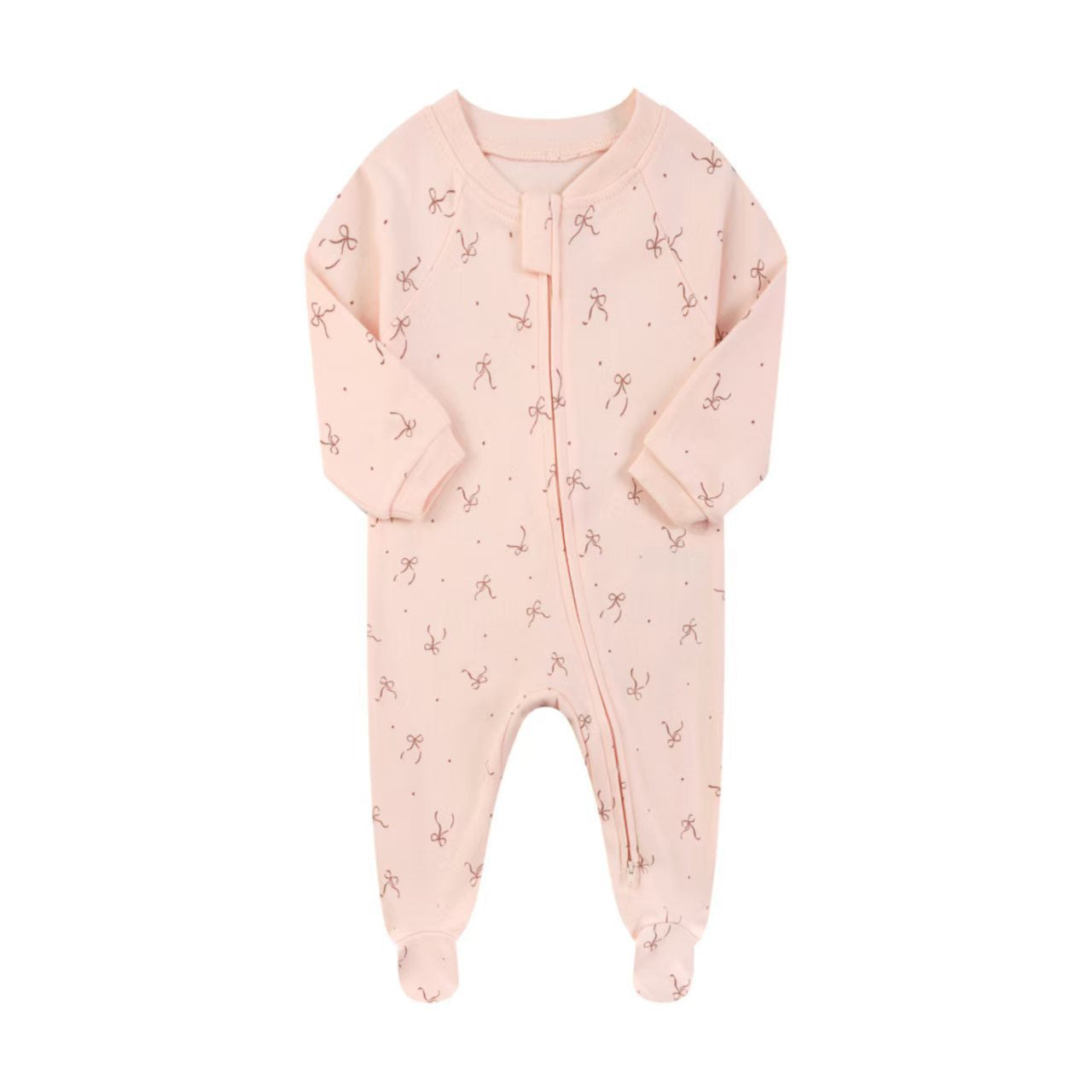 Two-way zipper baby romper