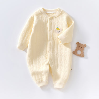 Baby Cotton-padded Jumpsuit Long Sleeve Romper