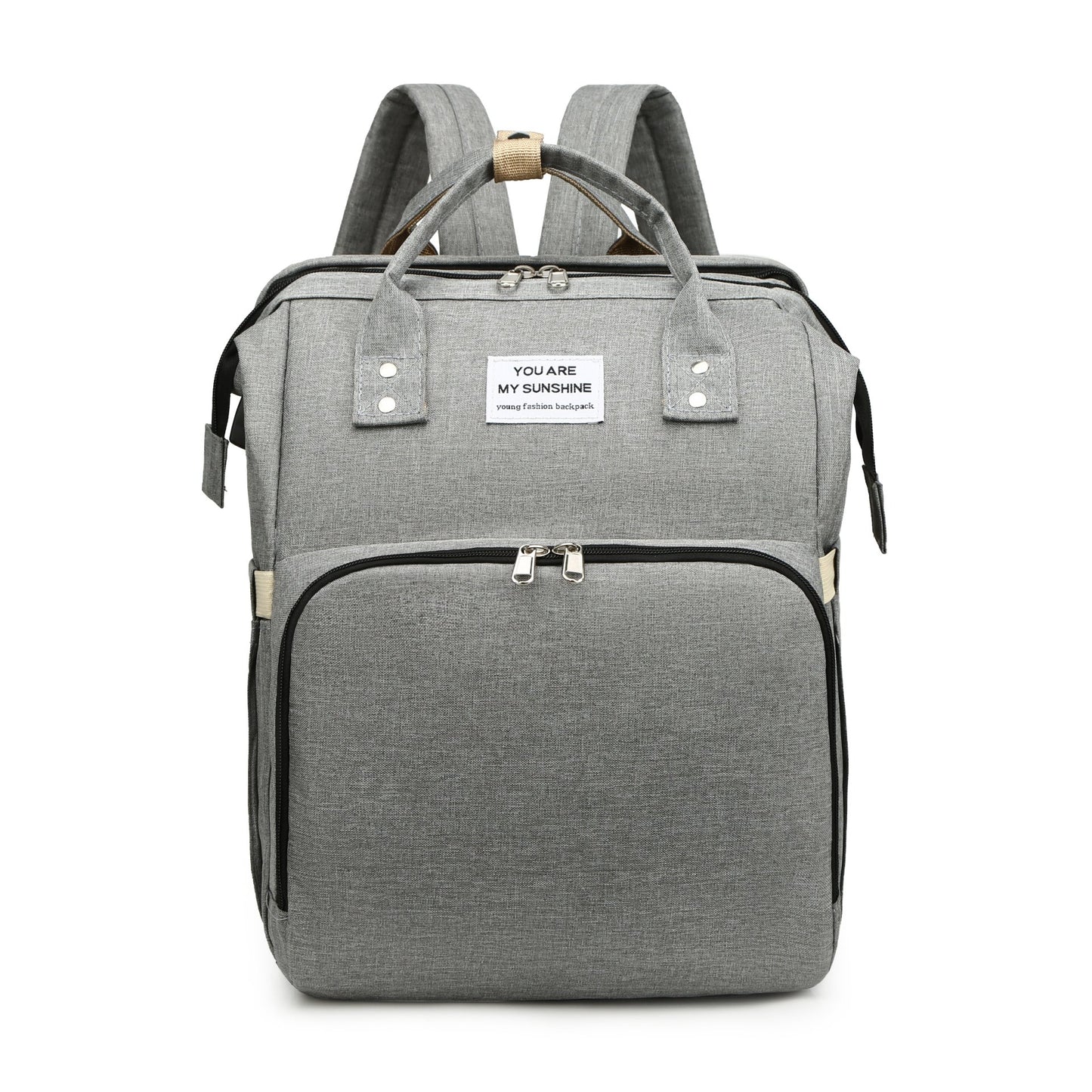 Foldable Mommy Bag with USB Port Large Capacity Baby Diaper Backpack