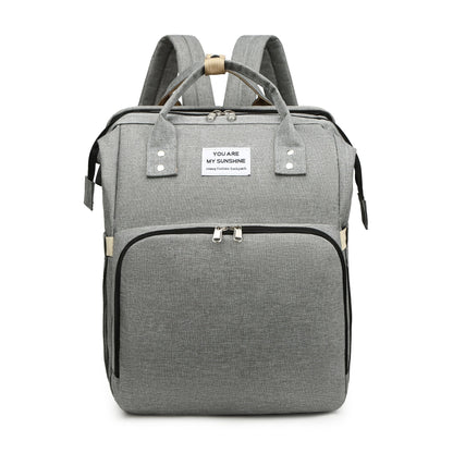 Foldable Mommy Bag with USB Port Large Capacity Baby Diaper Backpack