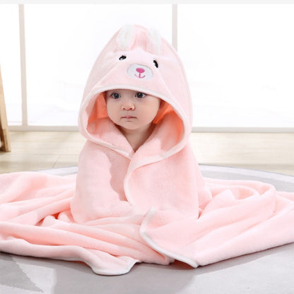 Large Absorbent Hooded Baby Bath Towel Cloak