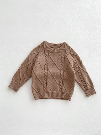 Baby Knit Sweater and Overalls Set
