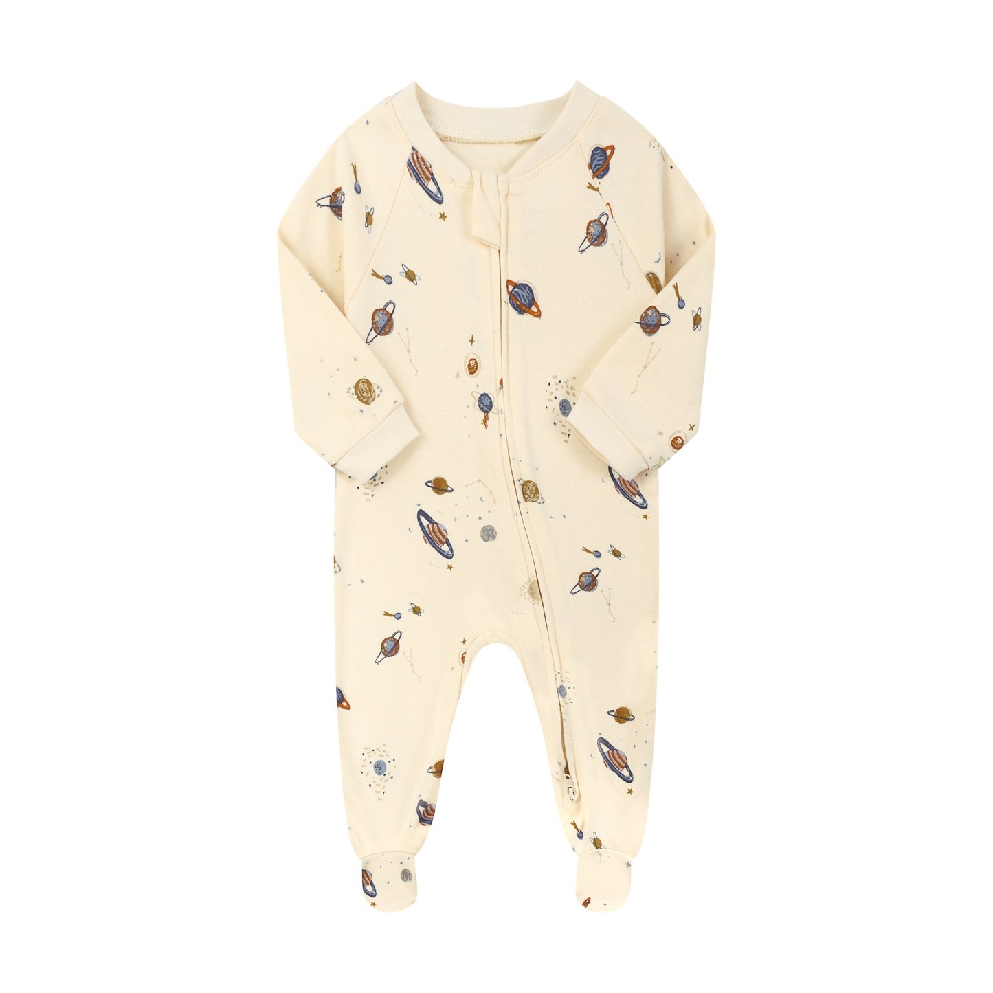 Two-way zipper baby romper