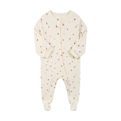 Two-way zipper baby romper