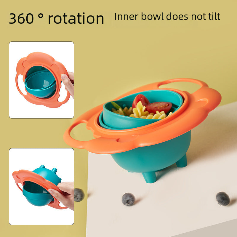 Spill-proof gyro bowl