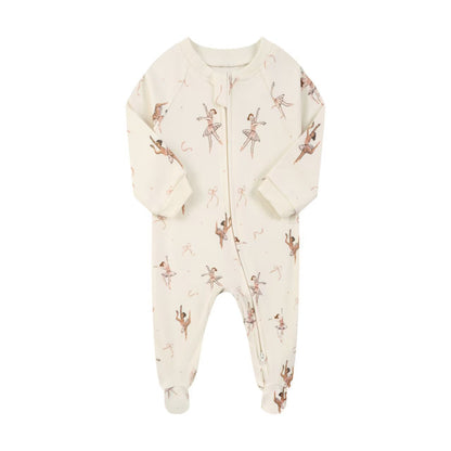 Two-way zipper baby romper