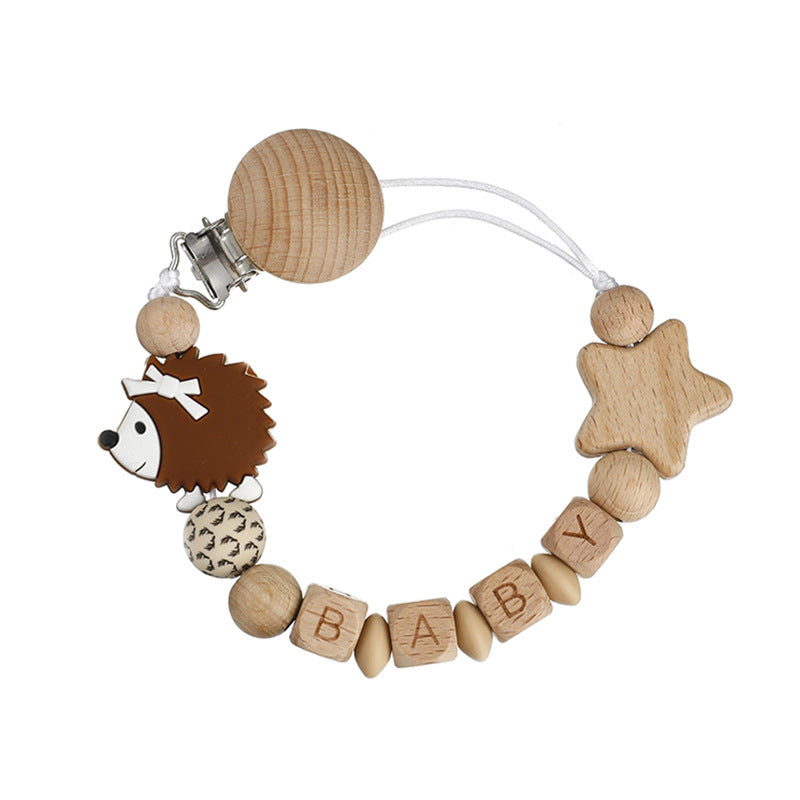 Baby Beech Wood Pacifier Chain