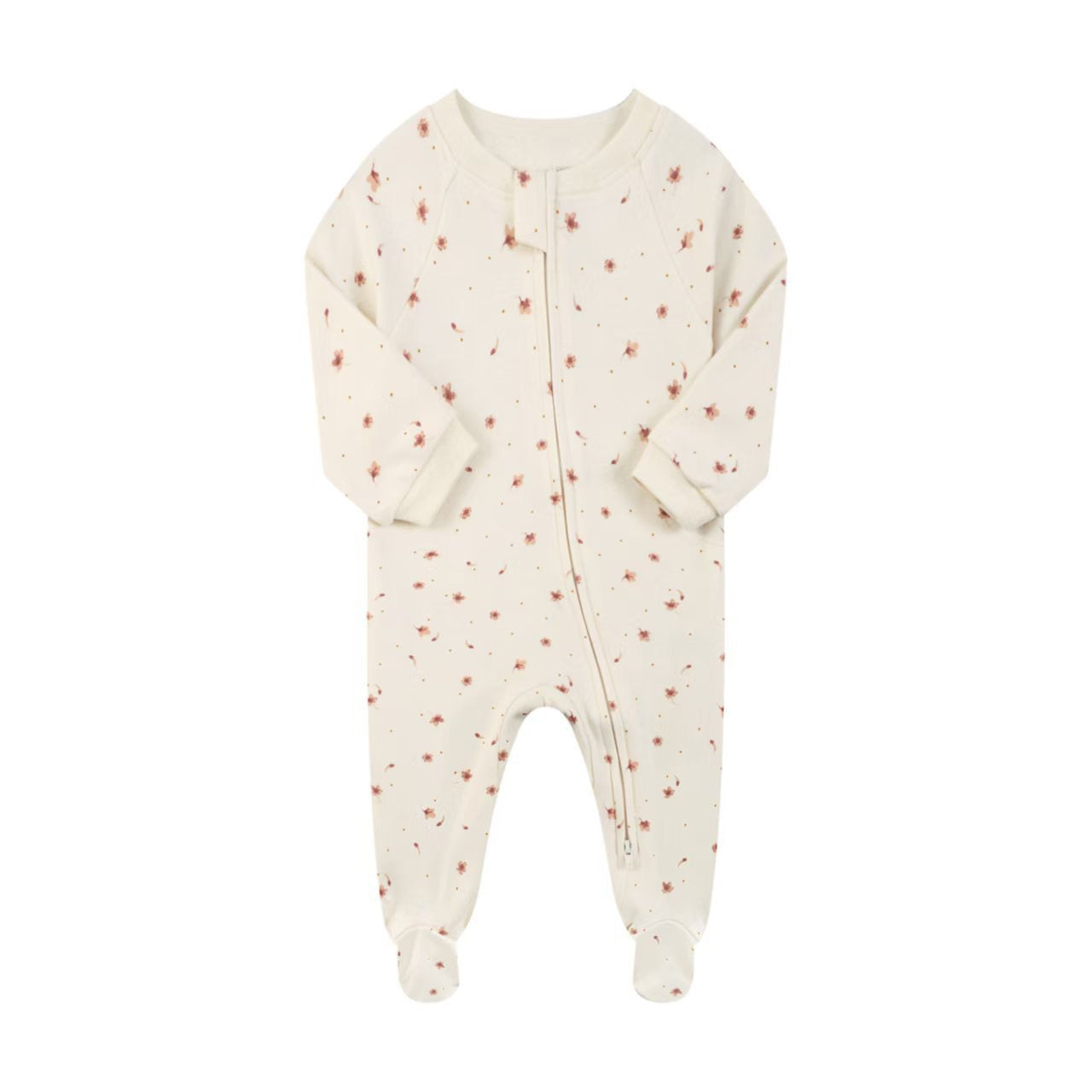Two-way zipper baby romper