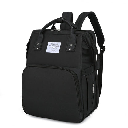 Foldable Mommy Bag with USB Port Large Capacity Baby Diaper Backpack