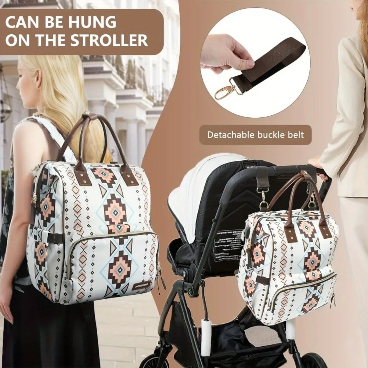 Portable Insulated Diaper Organizer Bag
