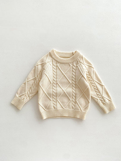 Baby Knit Sweater and Overalls Set