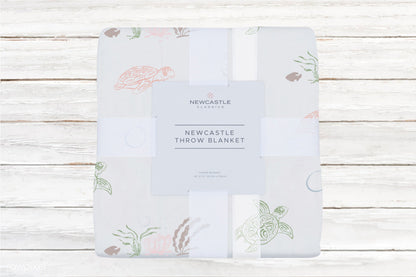 Turtles Bamboo Muslin Throw Blanket